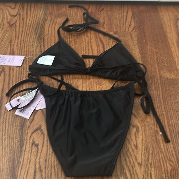 Wild Fable Black Bikini with Adjustable Ties Size Small New with Tags - Picture 5 of 5